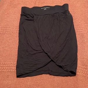 New York And Company Black Slit Bodycon Mini Skirt